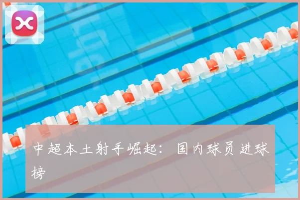 中超本土射手崛起：国内球员进球榜